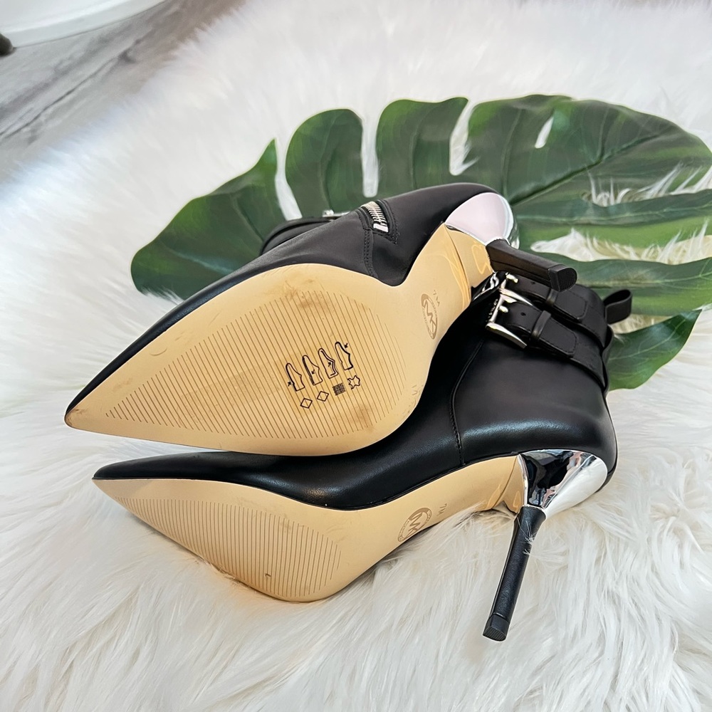 Michael Kors Amal Leather Ankle Bottle Black ✨brand new ✨No box - Picture 8 of 8
